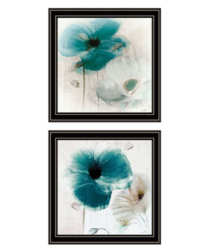 Set Of Two Poppy 1 Black Framed Print Wall Art HomeRoots