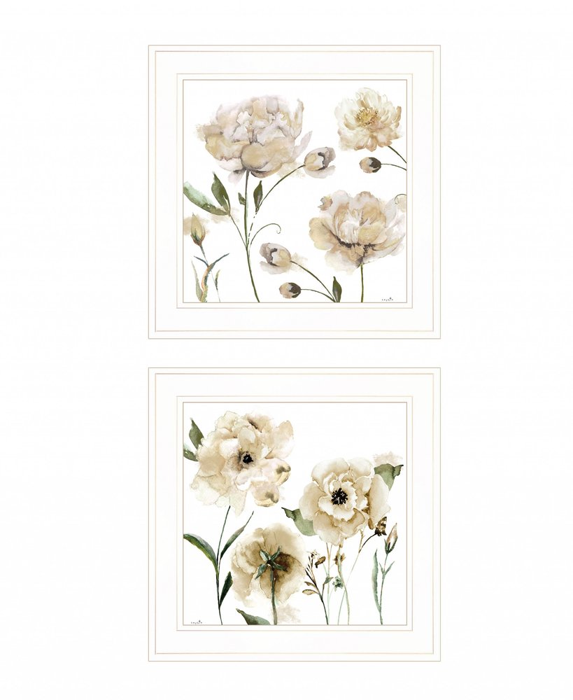 Set Of Two Brittany I and Sea II 1 White Framed Print Wall Art HomeRoots