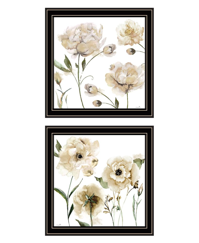 Set Of Two Brittany I and Sea II 2 Black Framed Print Wall Art HomeRoots