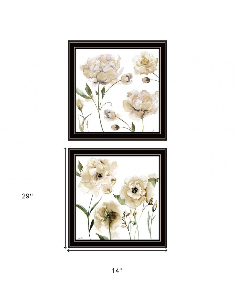 Set Of Two Brittany I and Sea II 2 Black Framed Print Wall Art HomeRoots