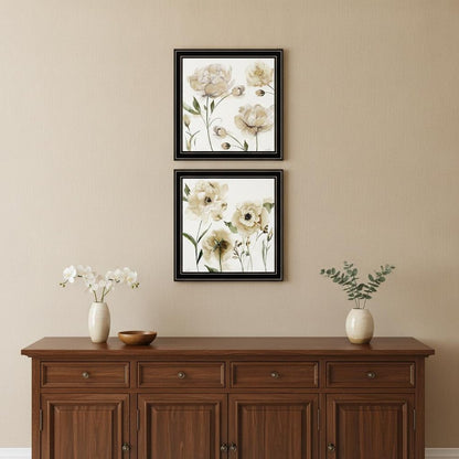 Set Of Two Brittany I and Sea II 2 Black Framed Print Wall Art HomeRoots
