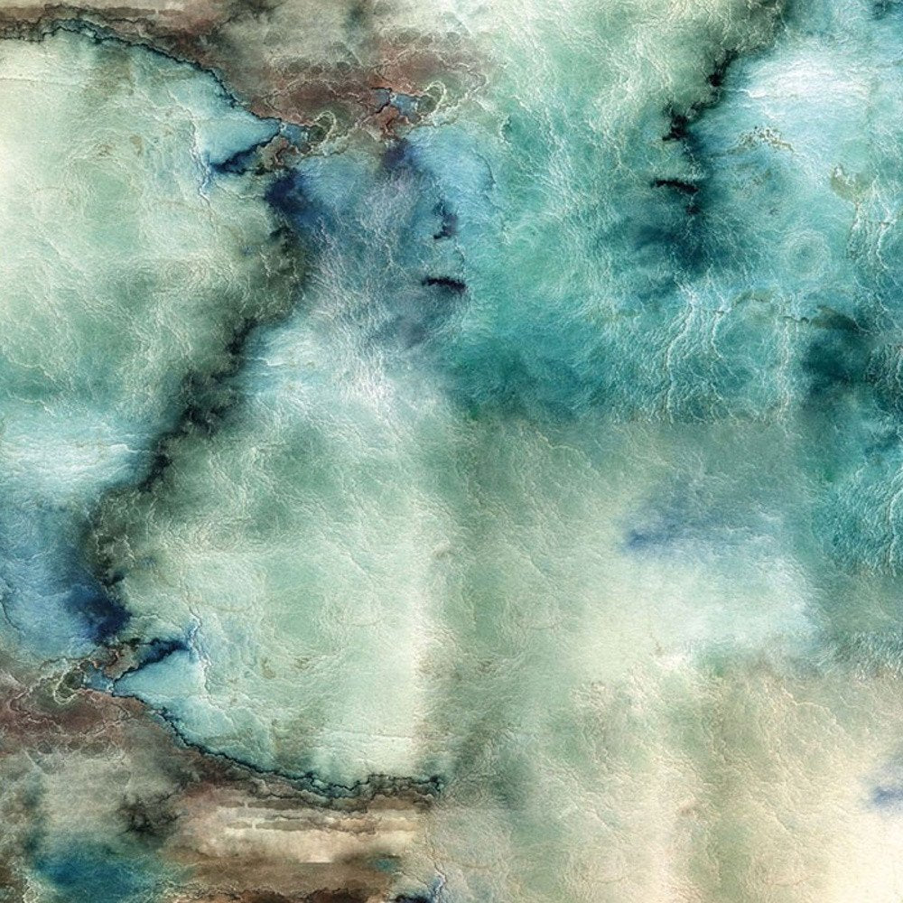 Set Of Two Earth tones I and Sea II 2 White Framed Print Wall Art HomeRoots