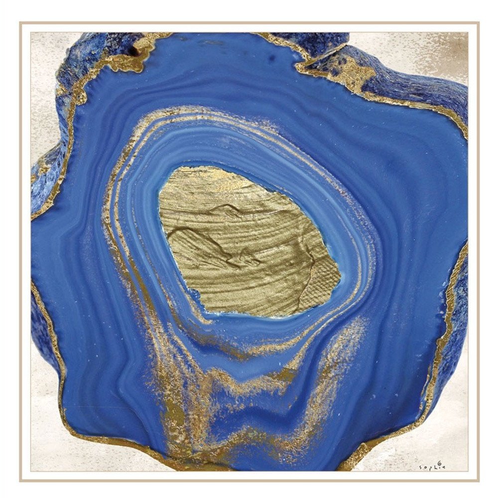 Set Of Two Perisse Cobalt 2 White Framed Print Wall Art — view 4