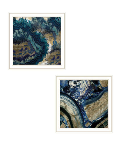 Set Of Two Geode Reef Pleasure 1 White Framed Print Wall Art HomeRoots