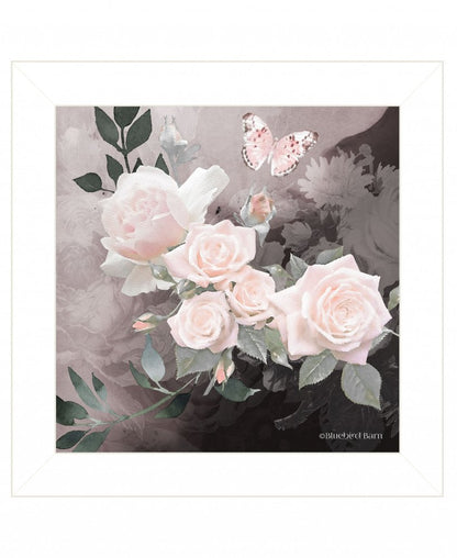 Noir Roses 1 White Framed Print Wall Art HomeRoots