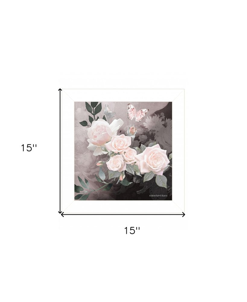 Noir Roses 1 White Framed Print Wall Art HomeRoots