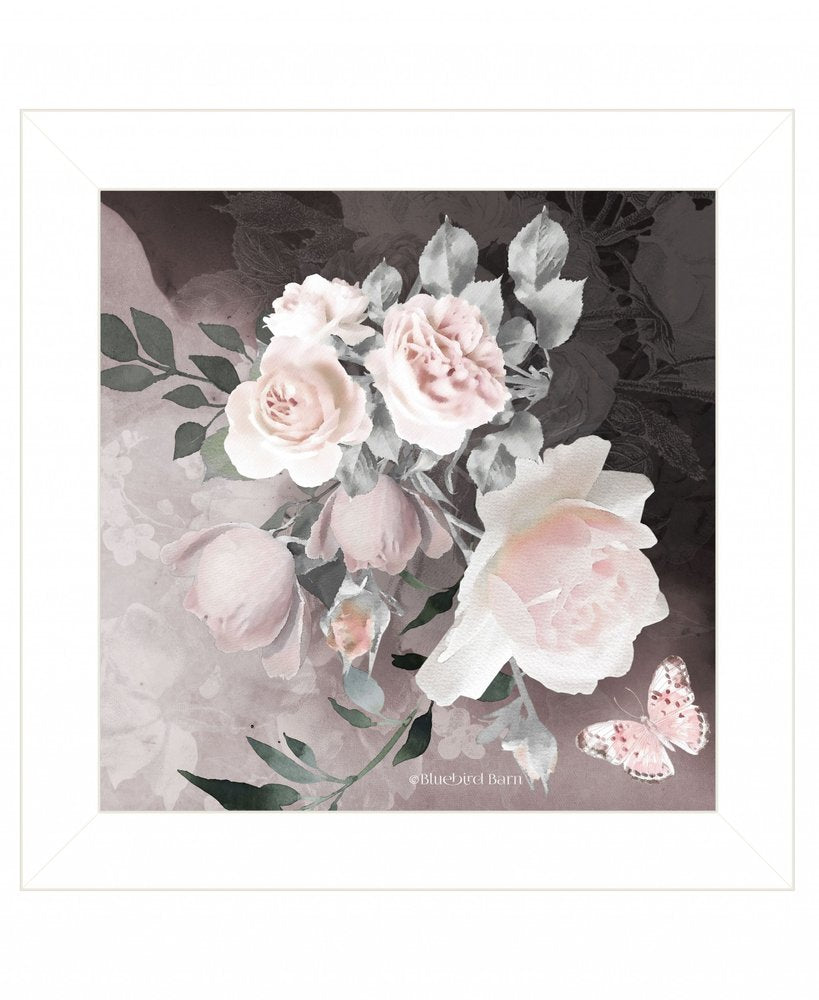 Noir Roses IV 2 White Framed Print Wall Art — view 2