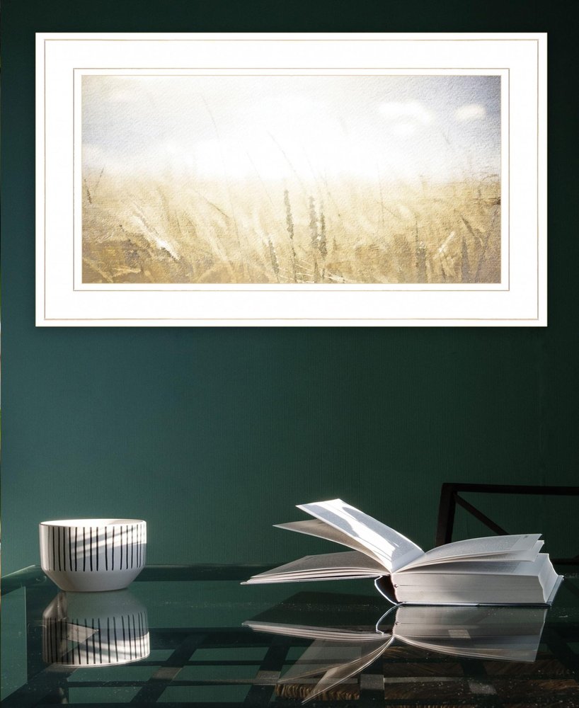 Fields of Gold 1 White Framed Print Wall Art — view 3