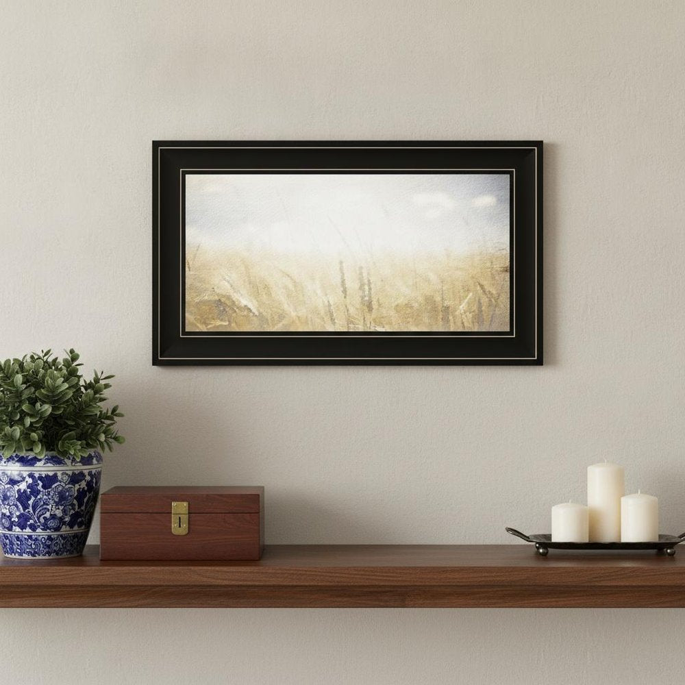 Fields of Gold 2 Black Framed Print Wall Art — view 1