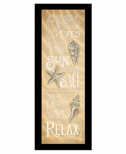 Close Your Eyes 1 Black Framed Print Wall Art HomeRoots