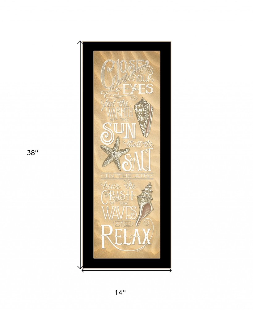 Close Your Eyes 1 Black Framed Print Wall Art HomeRoots