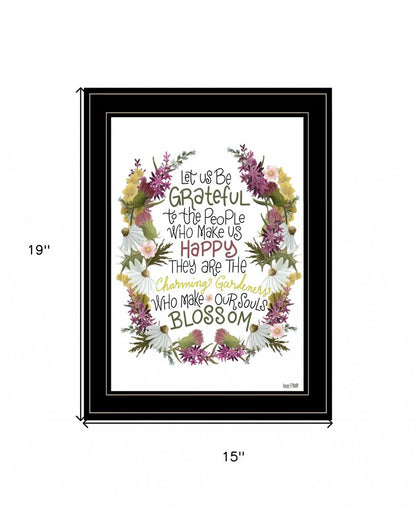 Charming Garden 1 Black Framed Print Wall Art HomeRoots
