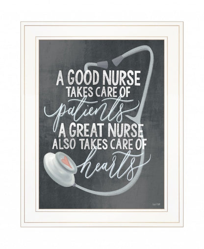 A Nurses Heart 1 White Framed Print Wall Art HomeRoots