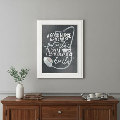 A Nurses Heart 1 White Framed Print Wall Art HomeRoots