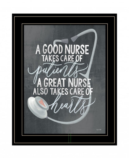 A Nurses Heart 2 Black Framed Print Wall Art HomeRoots