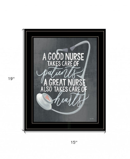 A Nurses Heart 2 Black Framed Print Wall Art HomeRoots