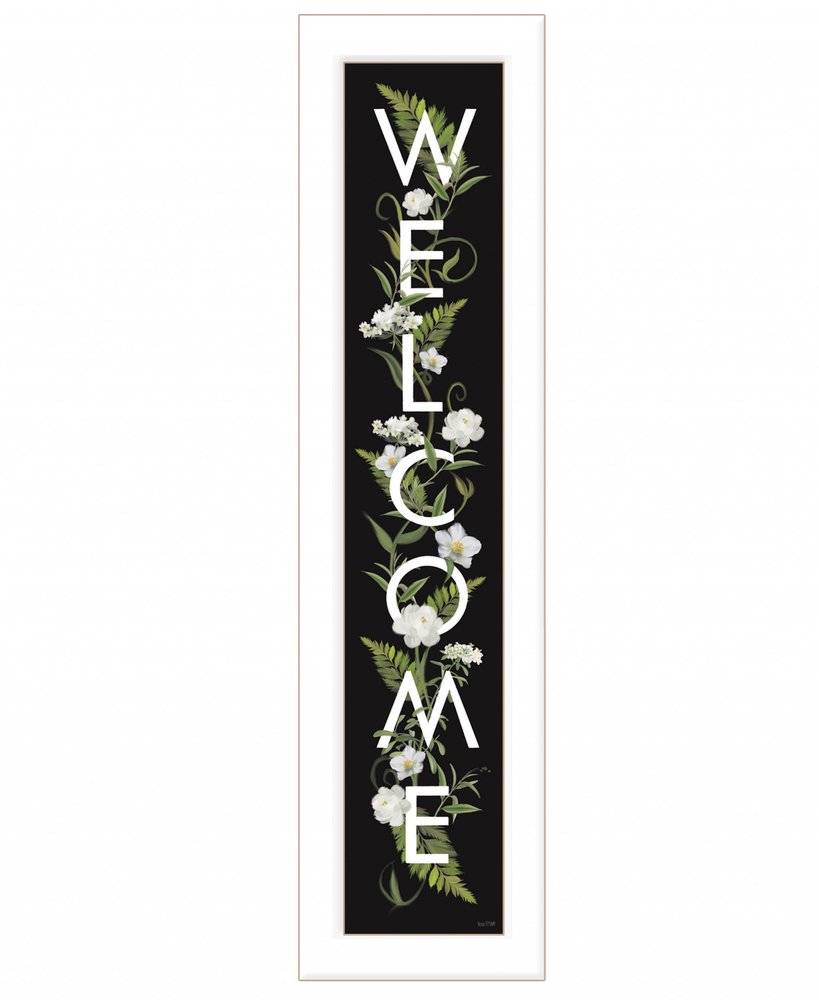 Welcome Sign I 1 White Framed Print Wall Art — view 2