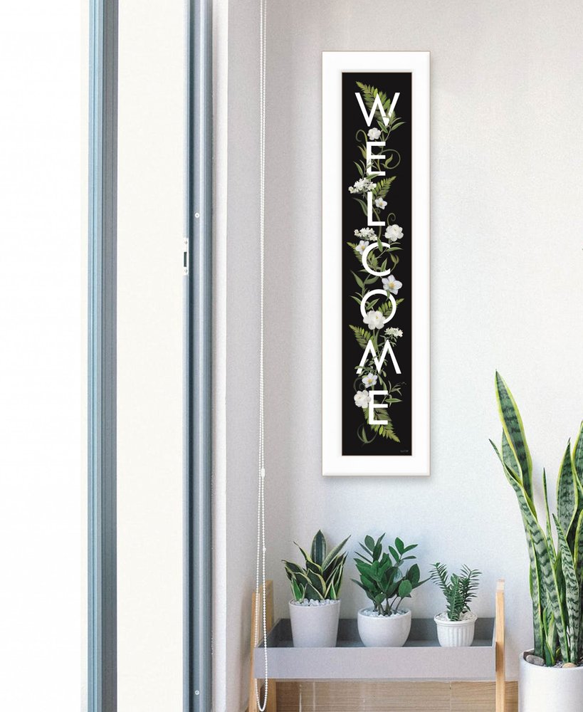 Welcome Sign I 1 White Framed Print Wall Art — view 3