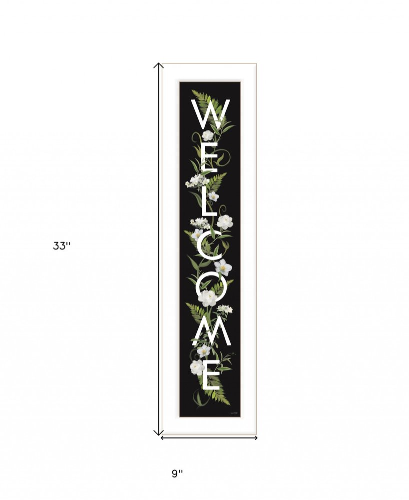 Welcome Sign I 1 White Framed Print Wall Art — view 5