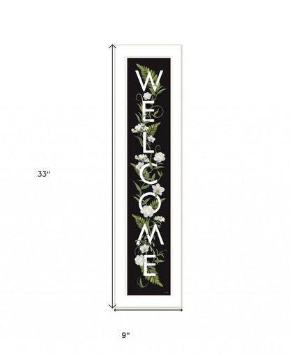 Welcome Sign I 1 White Framed Print Wall Art HomeRoots