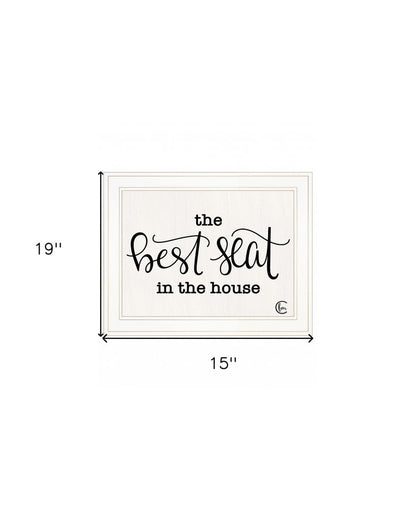 The Best Seat in the House 1 White Framed Print Bathroom Wall Art HomeRoots