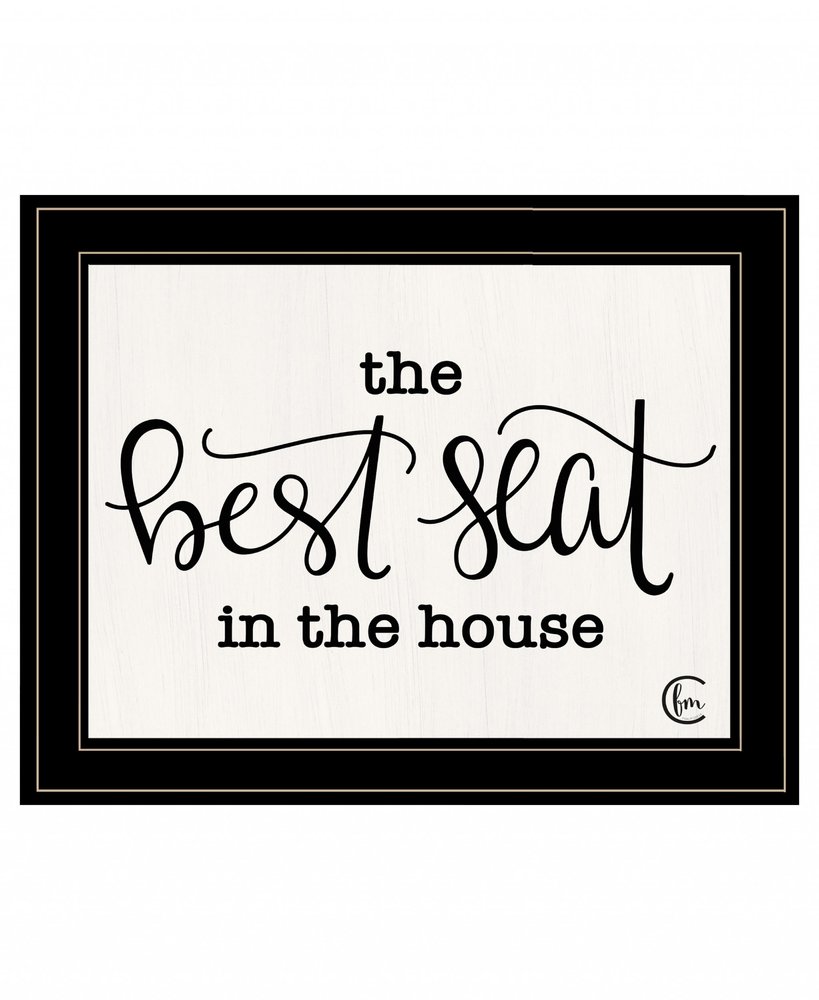 The Best Seat in the House 2 Black Framed Print Bathroom Wall Art HomeRoots