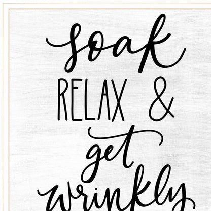 Lets Get Wrinkly 1 White Framed Print Bathroom Wall Art HomeRoots