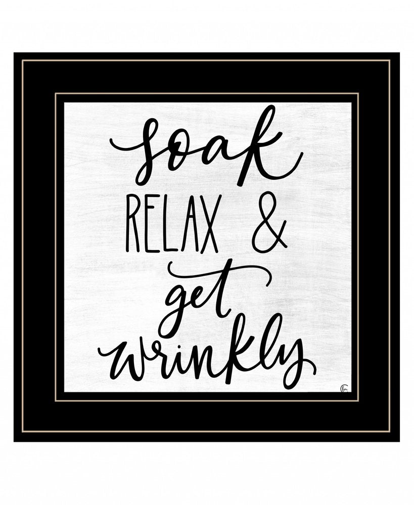 Lets Get Wrinkly 2 Black Framed Print Bathroom Wall Art HomeRoots