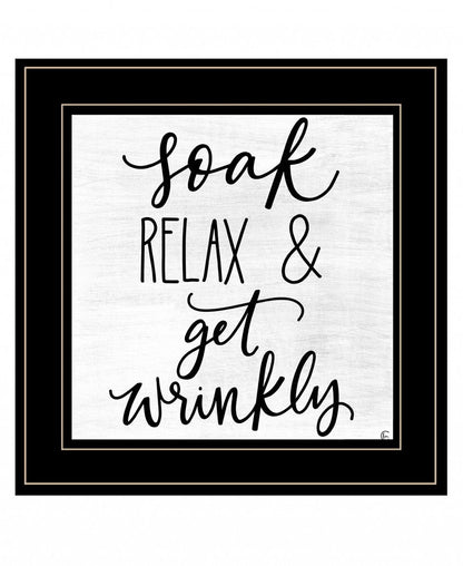 Lets Get Wrinkly 2 Black Framed Print Bathroom Wall Art HomeRoots