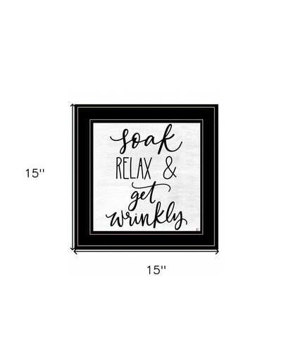 Lets Get Wrinkly 2 Black Framed Print Bathroom Wall Art HomeRoots