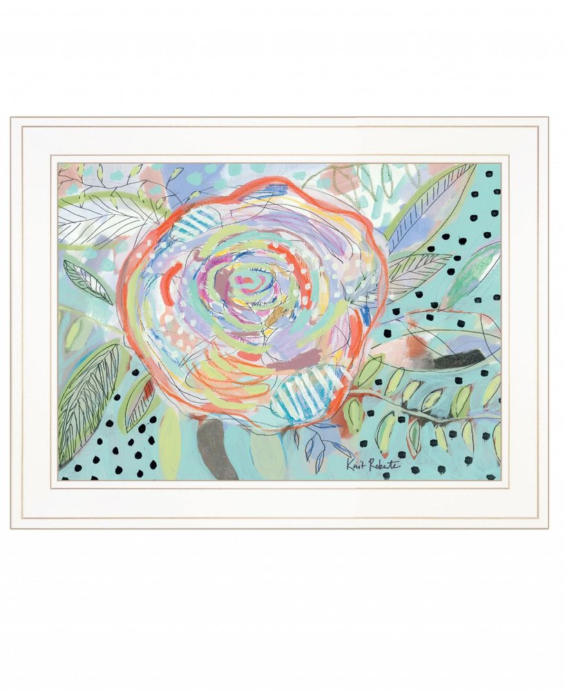 Bloom for Yourself 1 White Framed Print Wall Art — view 1