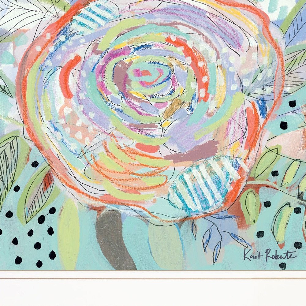 Bloom for Yourself 1 White Framed Print Wall Art — view 3