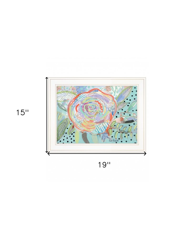 Bloom for Yourself 1 White Framed Print Wall Art — view 4