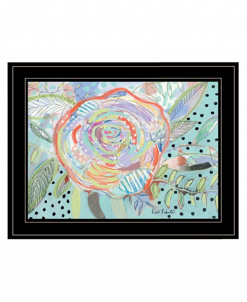 Bloom for Yourself 2 Black Framed Print Wall Art — view 2