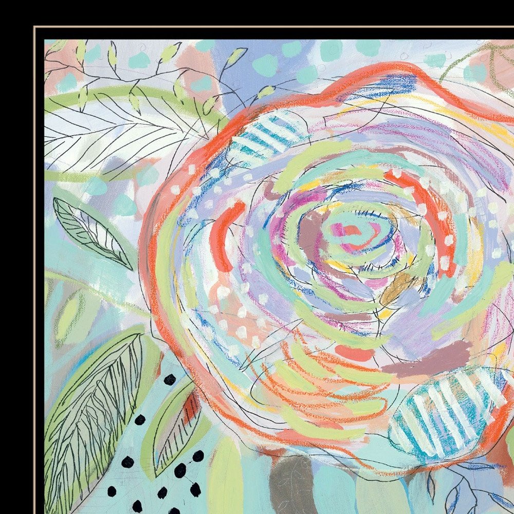 Bloom for Yourself 2 Black Framed Print Wall Art — view 3