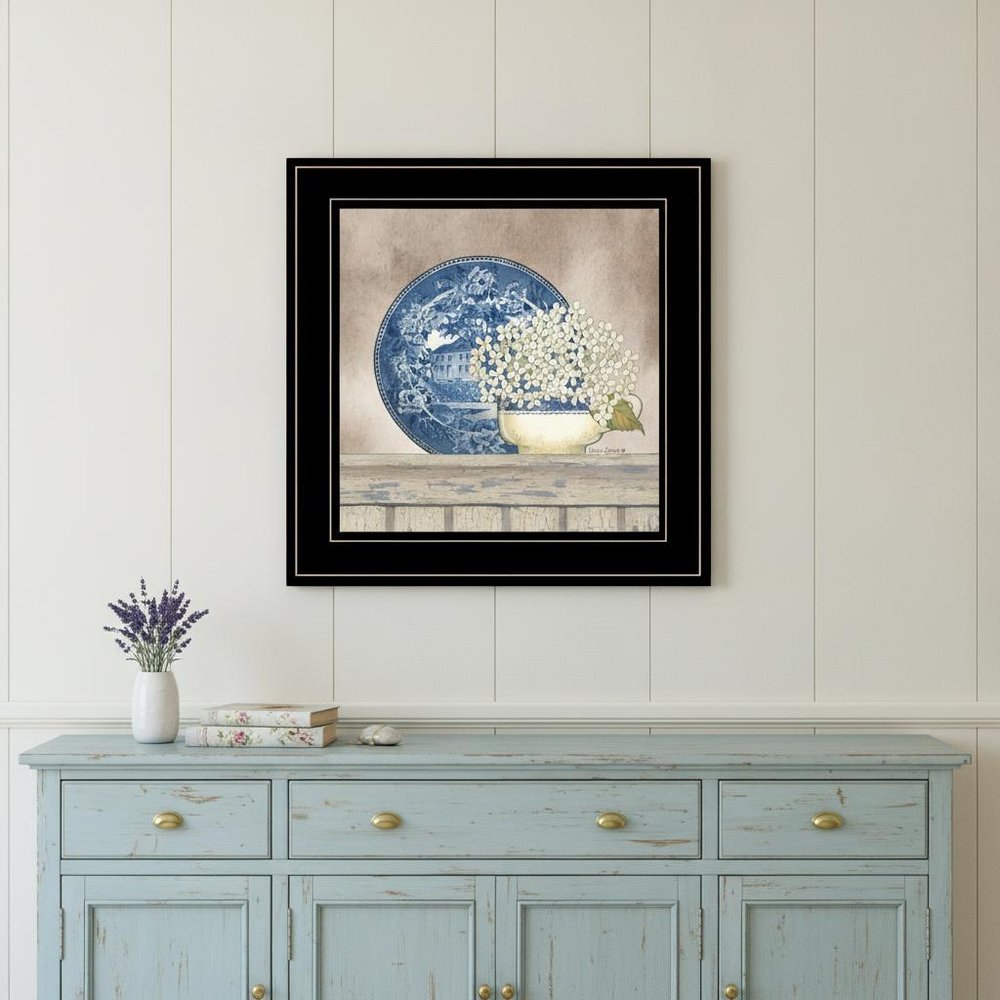 Farmhouse Blues I 2 Black Framed Print Wall Art HomeRoots