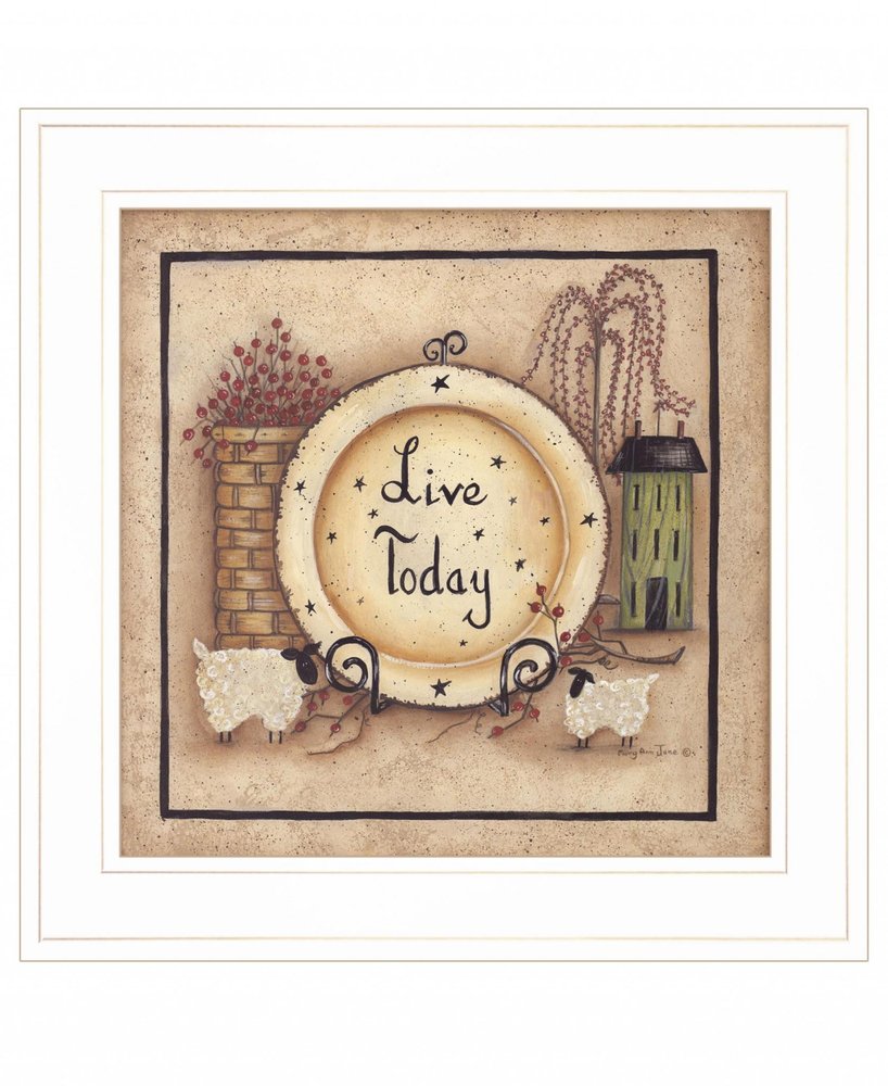 Live Today 3 White Framed Print Wall Art HomeRoots