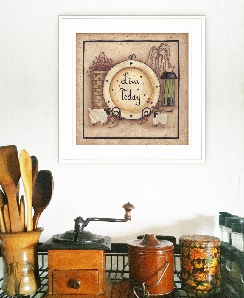 Live Today 3 White Framed Print Wall Art HomeRoots