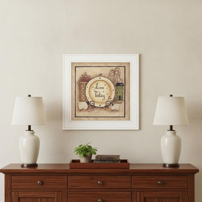 Live Today 3 White Framed Print Wall Art HomeRoots