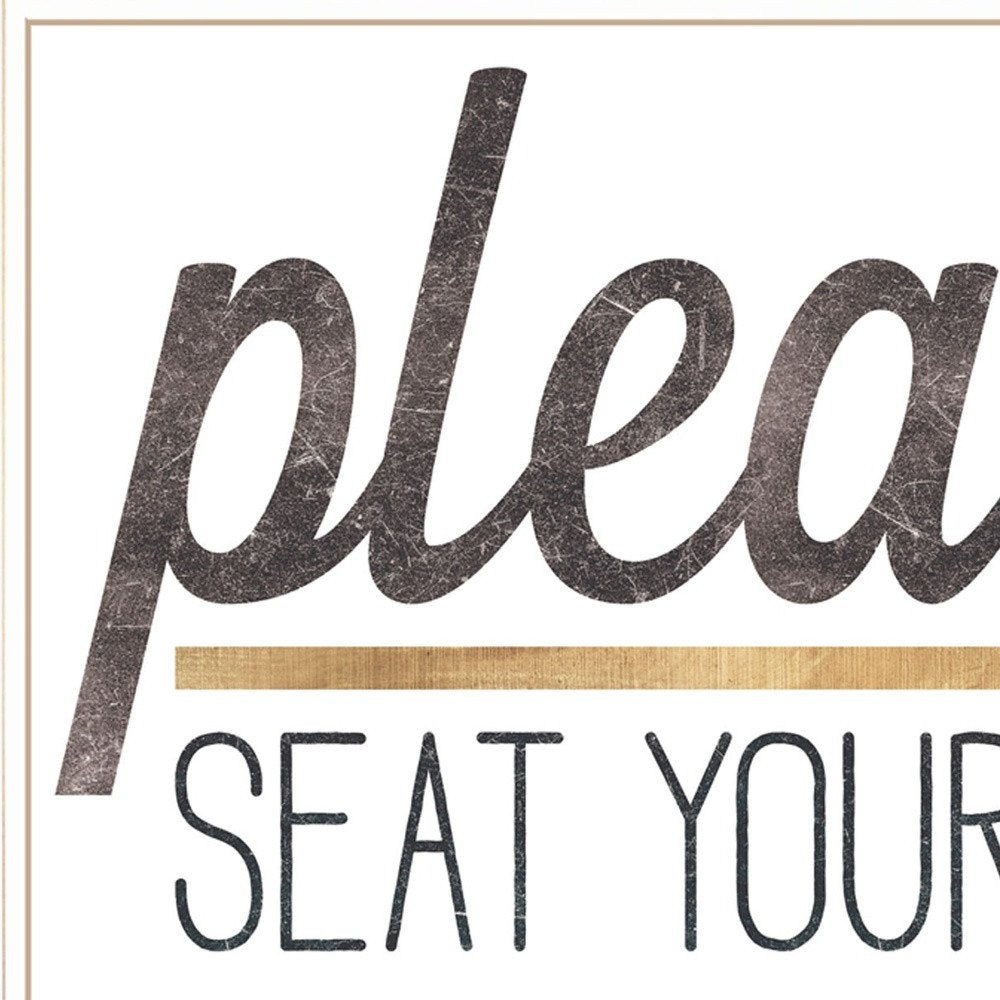 Please Seat Yourself 2 White Framed Print Wall Art HomeRoots