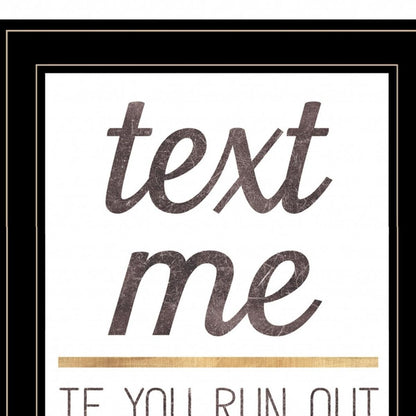 Text Me if You Run Out of Toilet Paper 2 White Framed Print Wall Art HomeRoots