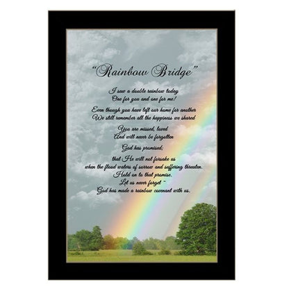 Rainbow Bridge Black Framed Print Wall Art HomeRoots