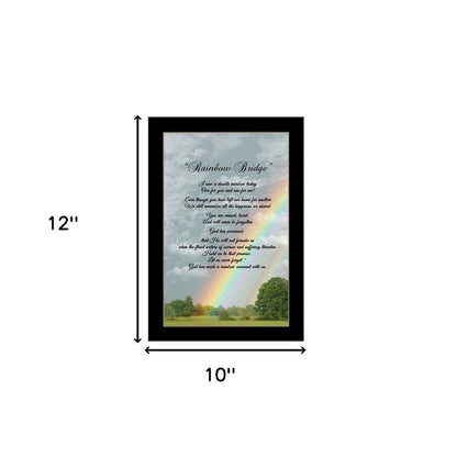 Rainbow Bridge Black Framed Print Wall Art HomeRoots