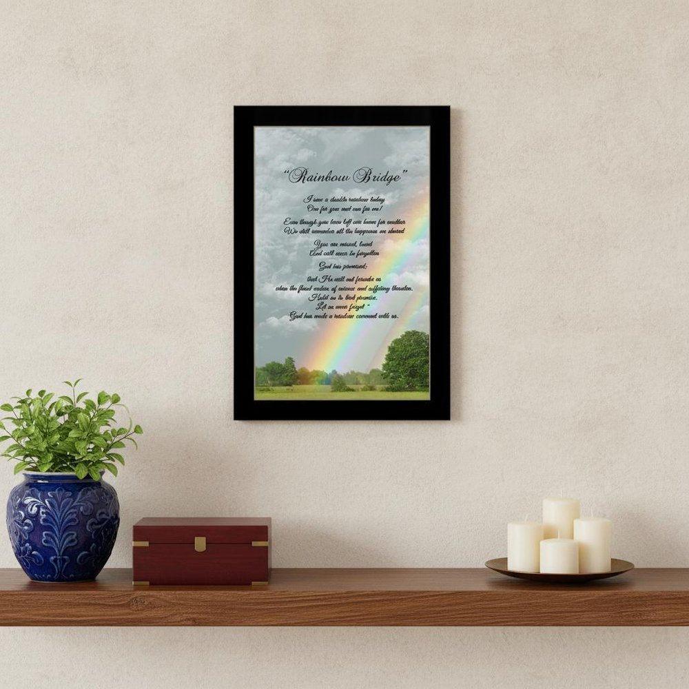 Rainbow Bridge Black Framed Print Wall Art HomeRoots
