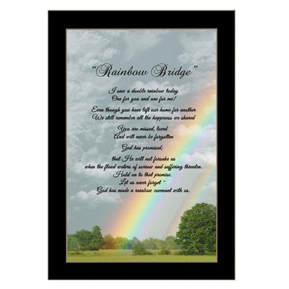 Rainbow Bridge Black Framed Print Wall Art HomeRoots