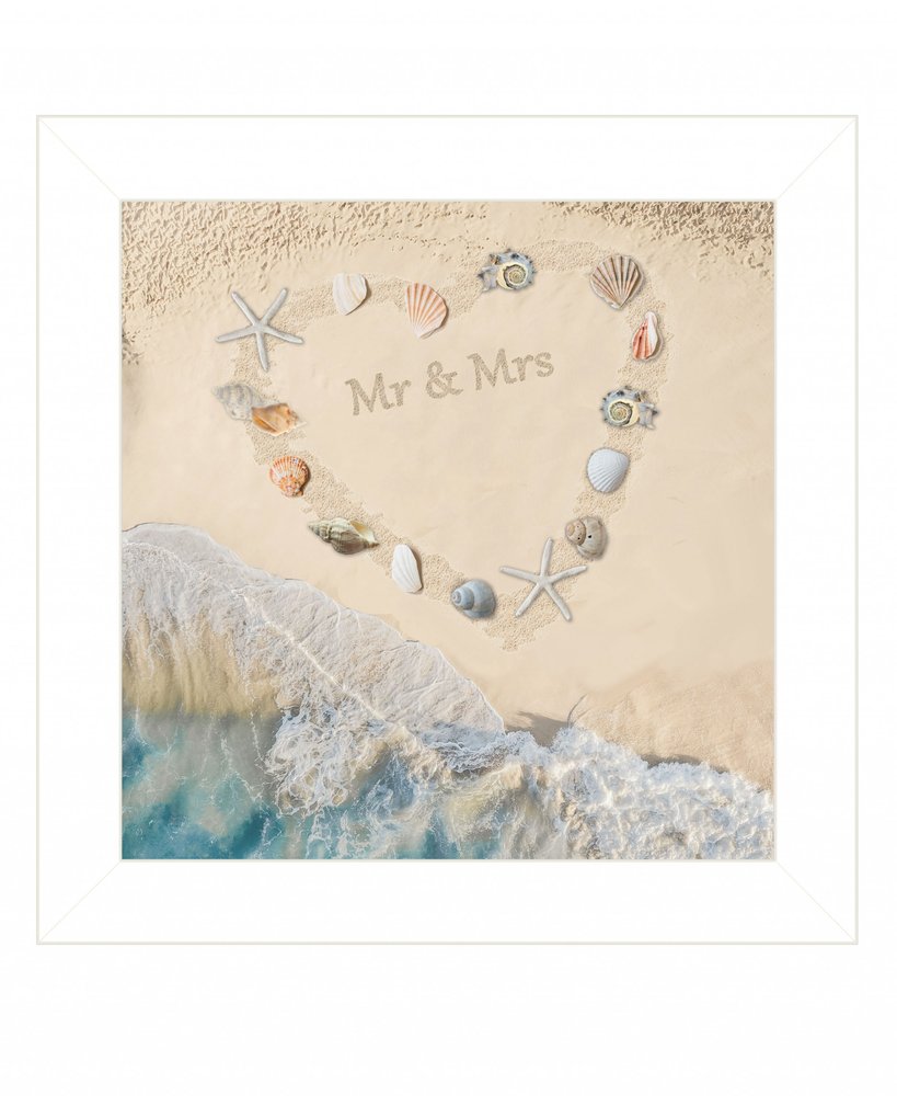 Marriage is a Beach 2 White Framed Print Wall Art HomeRoots