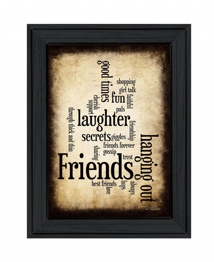 Friends 1 Black Framed Print Wall Art HomeRoots