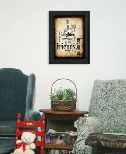 Friends 1 Black Framed Print Wall Art HomeRoots