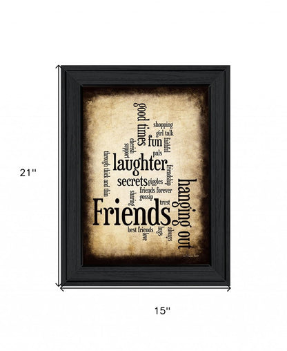 Friends 1 Black Framed Print Wall Art HomeRoots