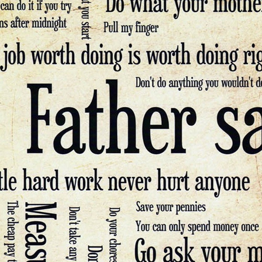 Father Says Black Framed Print Wall Art HomeRoots